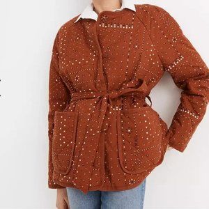 Madewell Quilted Bandana Jacket with Patch Pockets